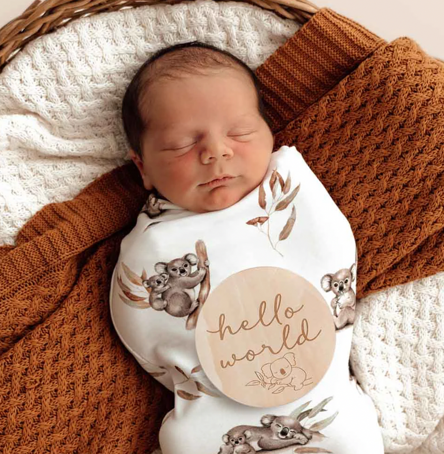 Snuggle Hunny Wooden Milestone Cards