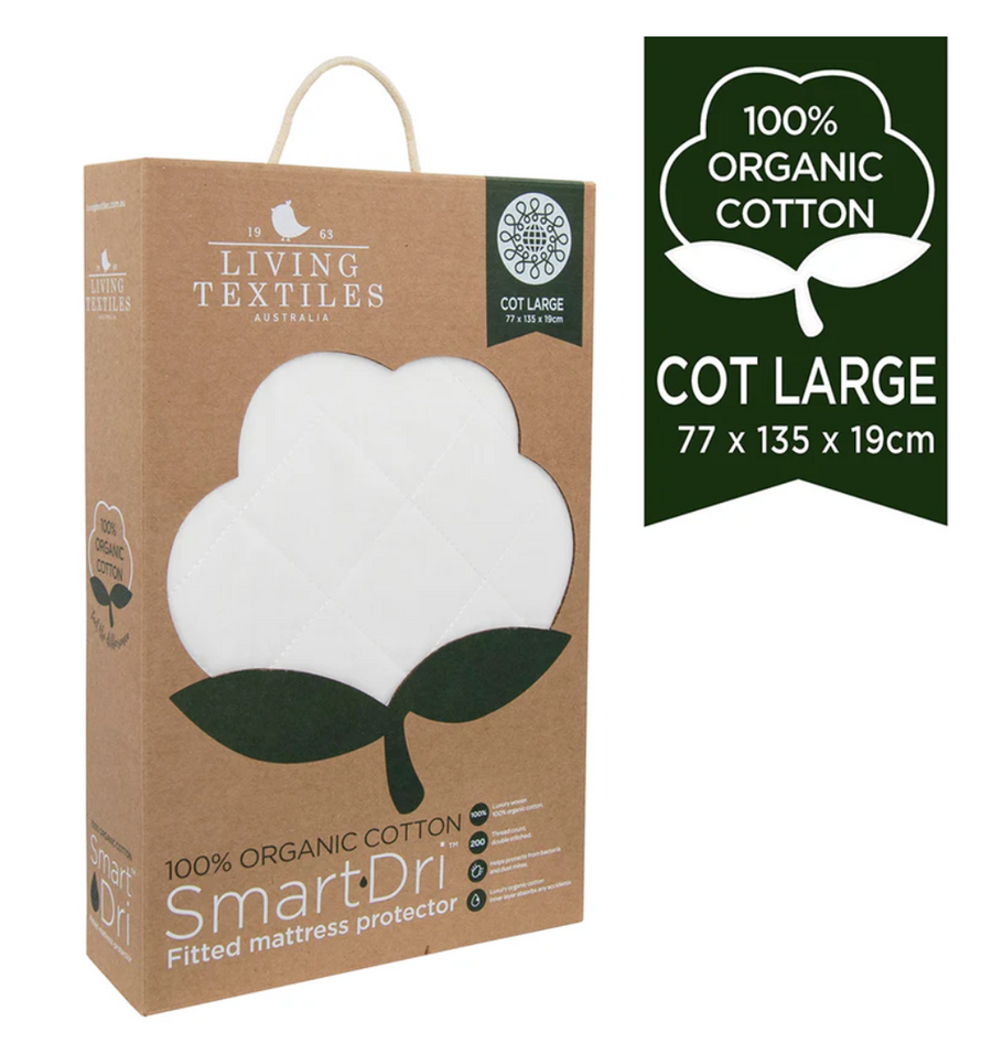 Living Textiles Organic Cotton Fitted Mattress Protectors