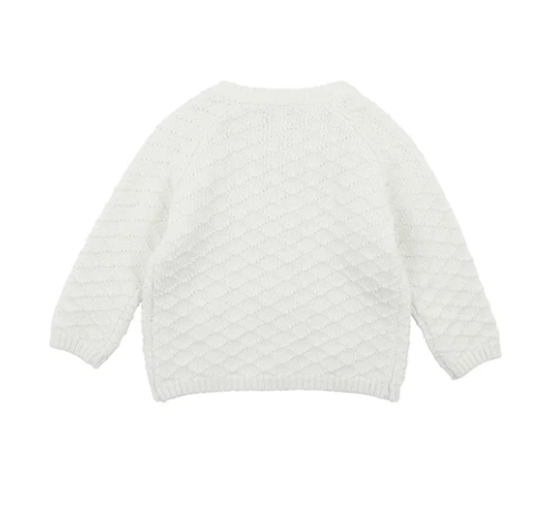 Bebe Albert Textured Cardigan - Cloud