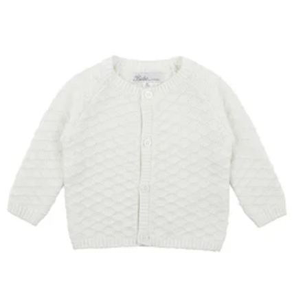 Bebe Albert Textured Cardigan - Cloud