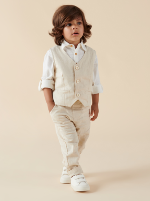 Designer Kidz Toby Linen Vest