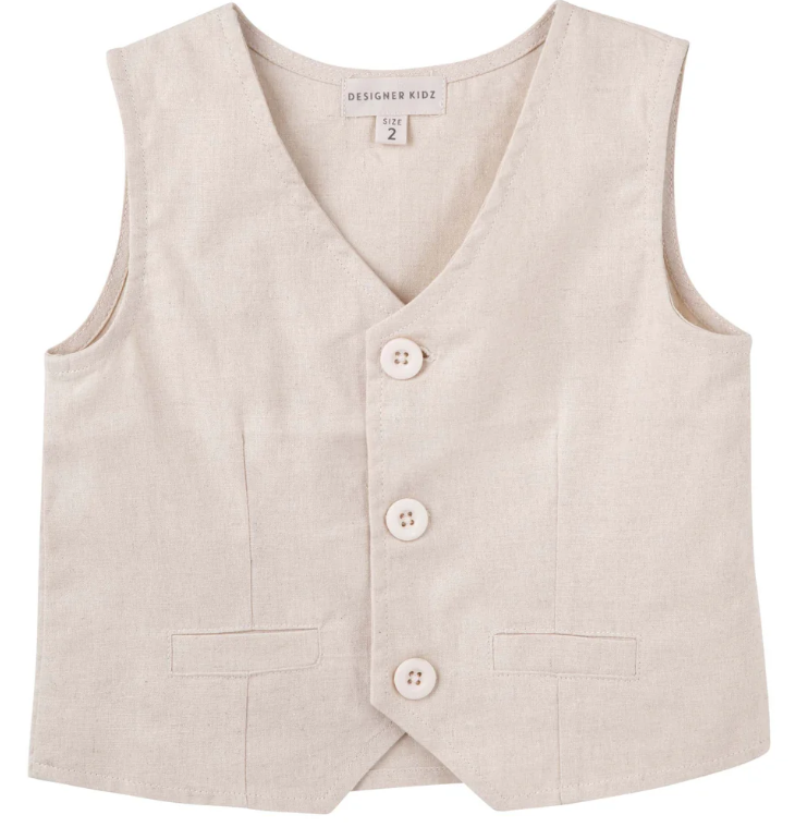 Designer Kidz Toby Linen Vest