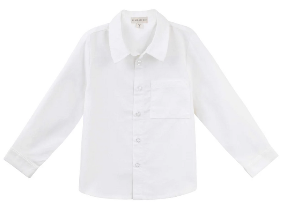 Designer Kidz Jackson Formal Shirt - White