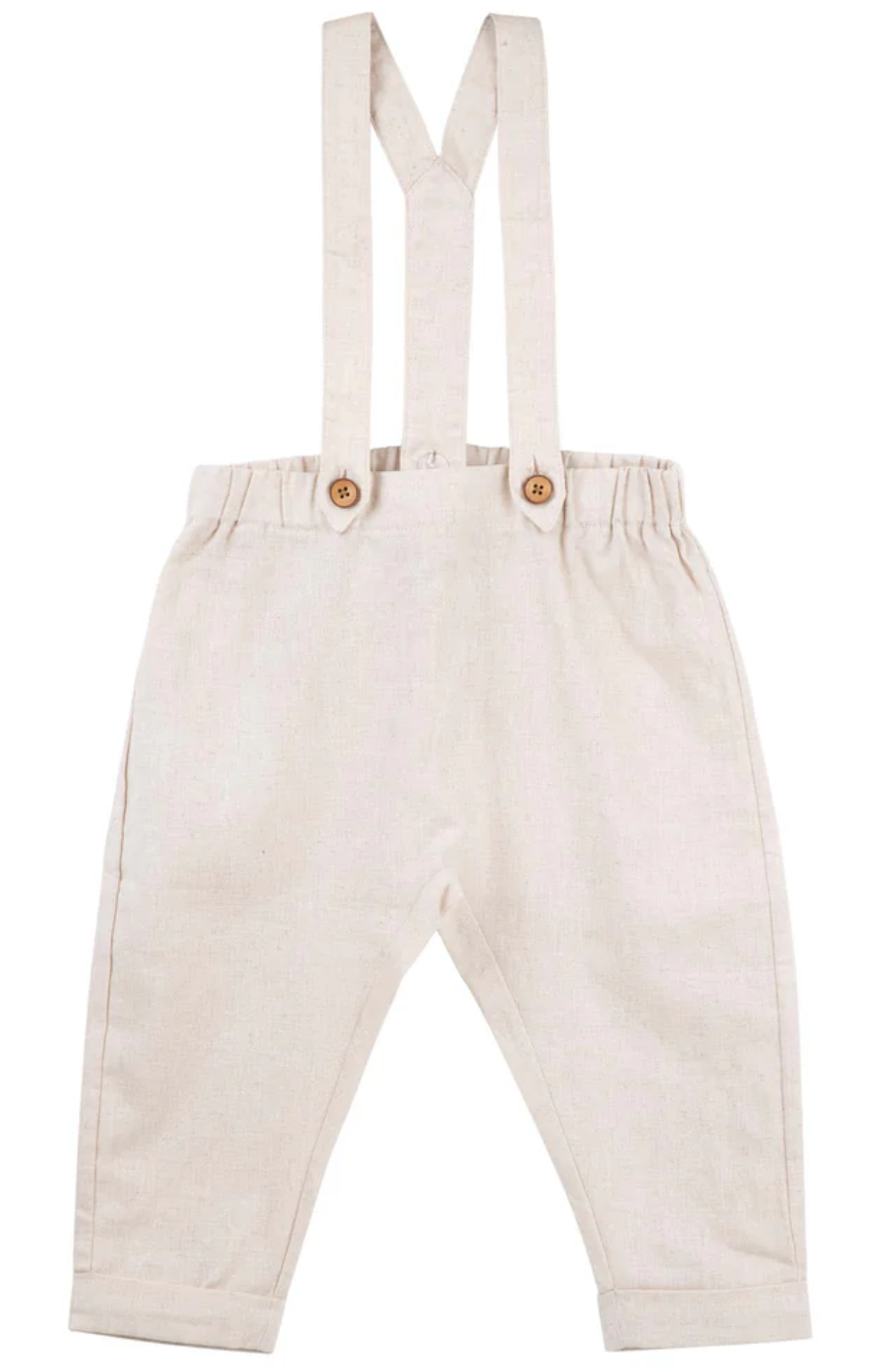 Finley Linen Suspender Pants