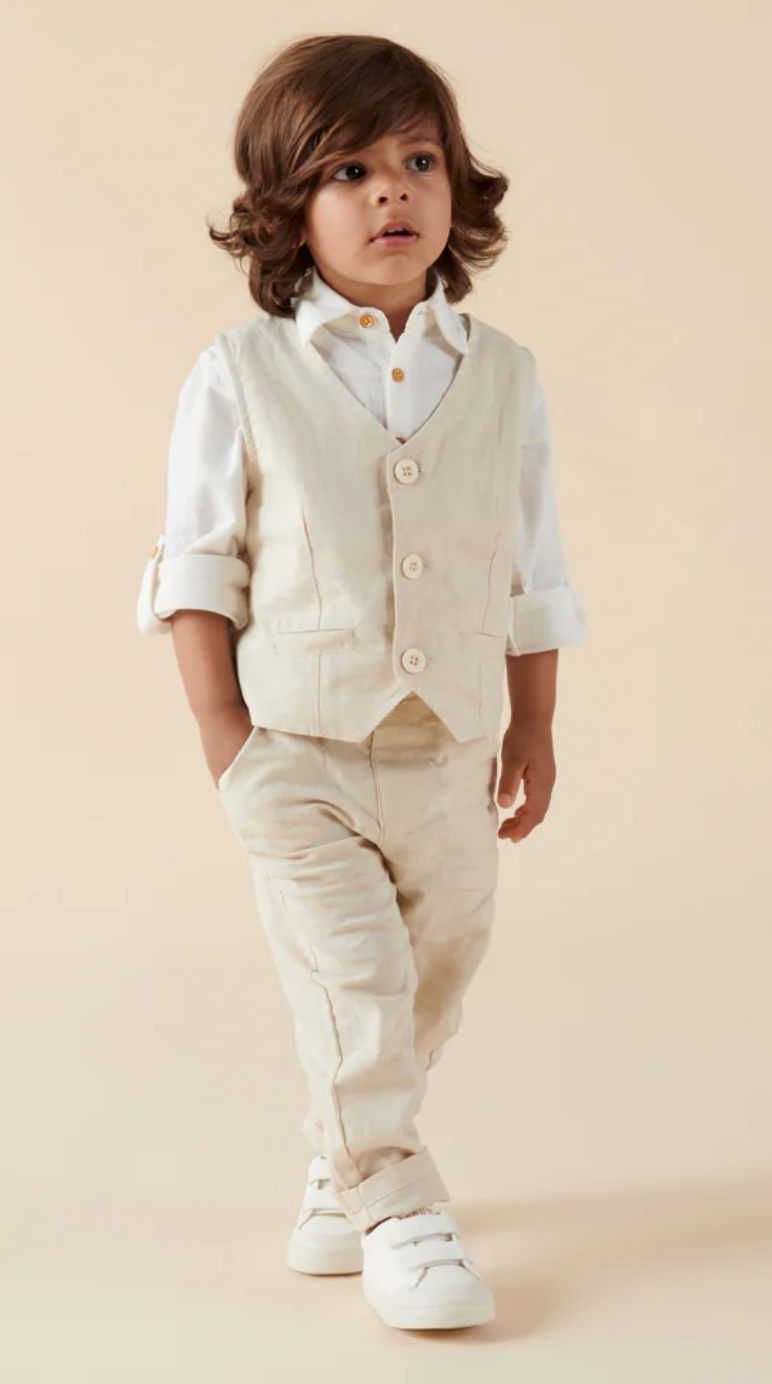 Designer Kidz Finley Linen Pant