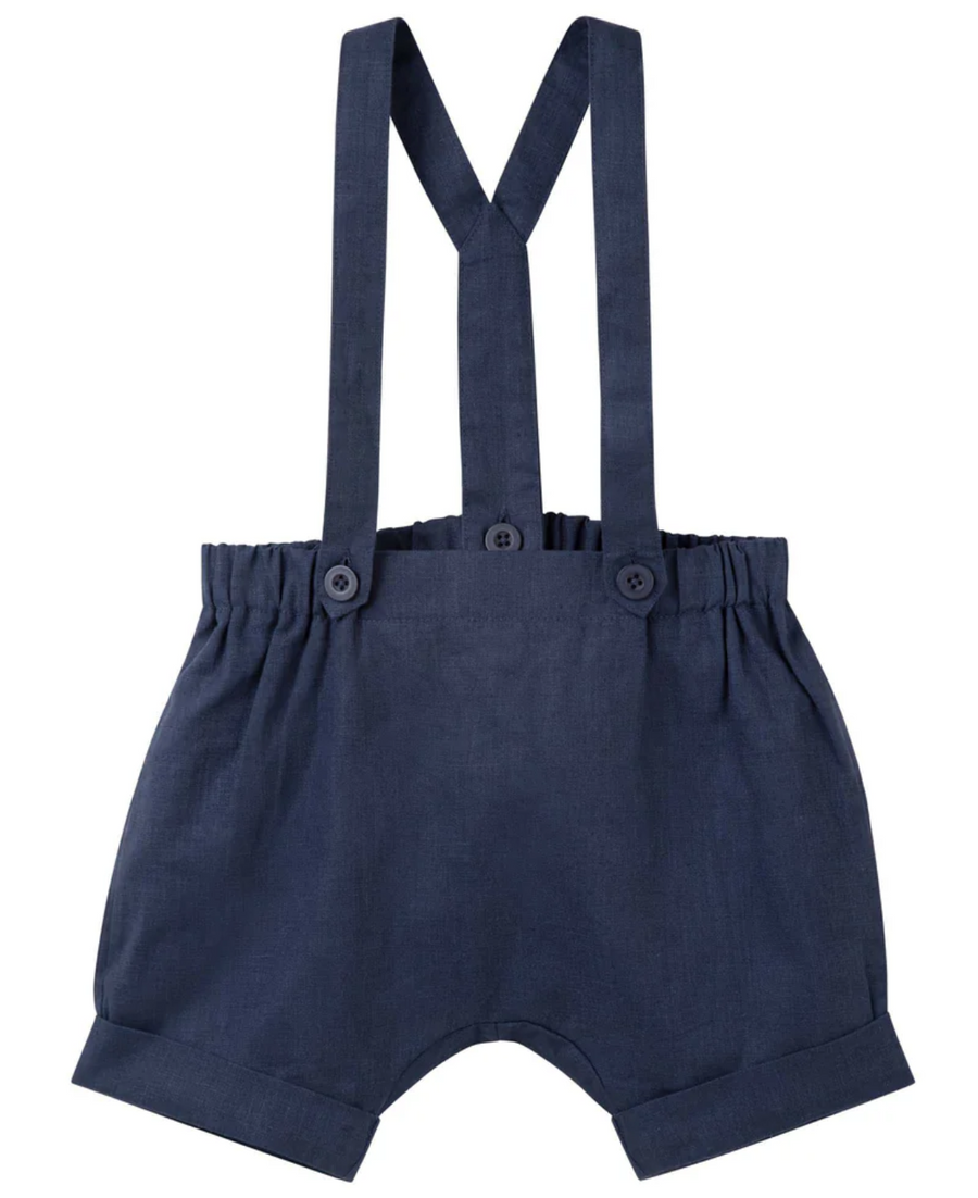 Finley Linen Suspender Shorts