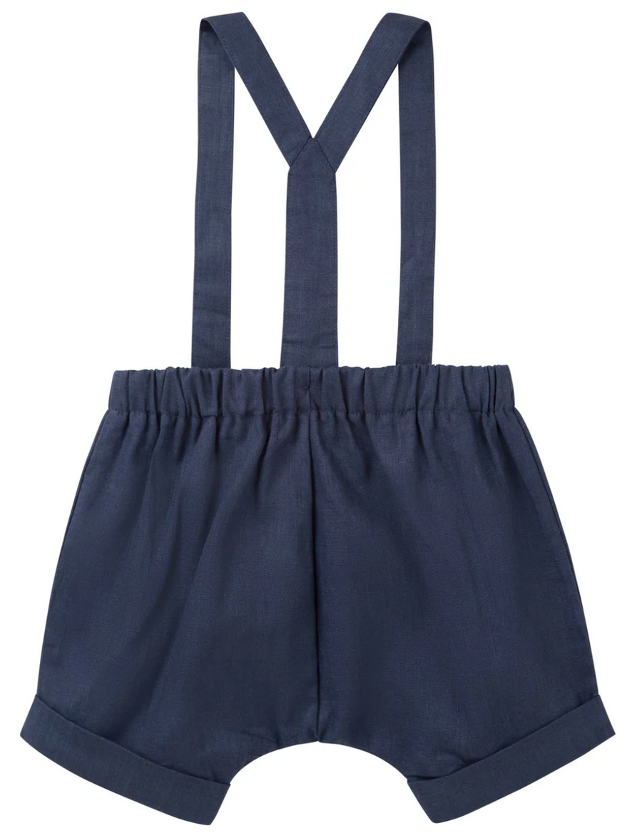 Finley Linen Suspender Shorts