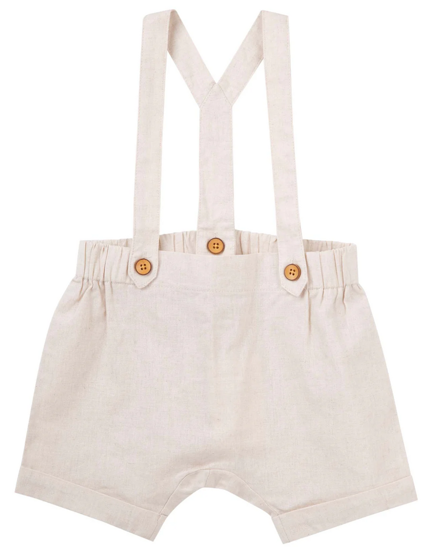 Finley Linen Suspender Shorts