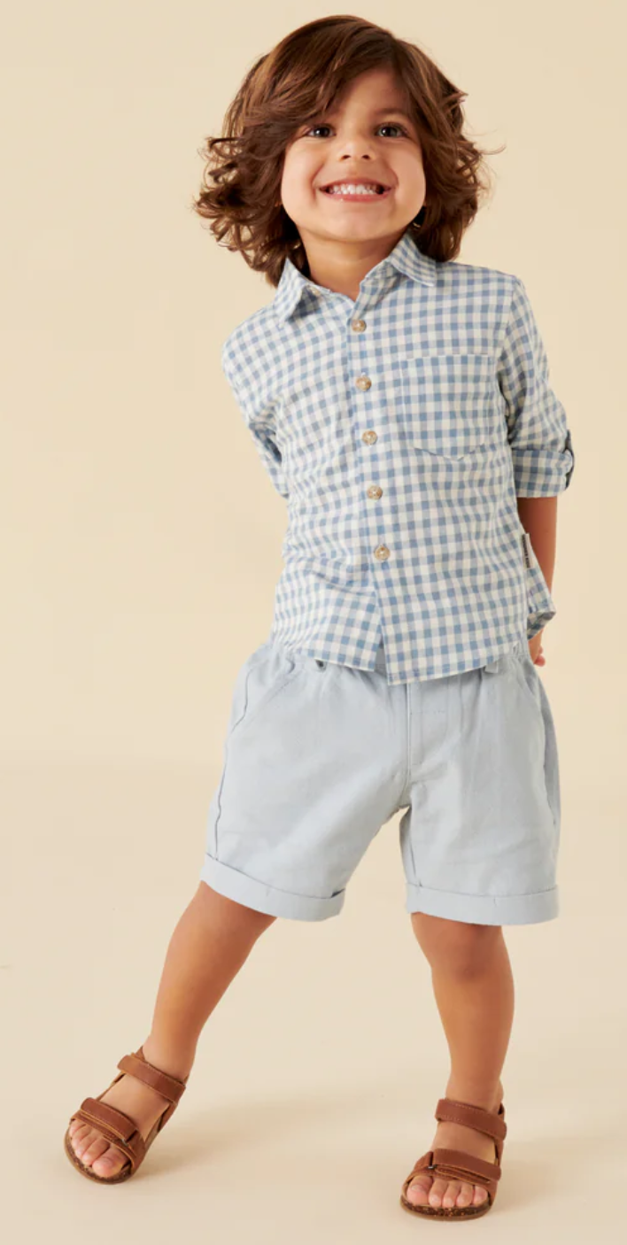 Designer Kidz Finley Linen Shorts