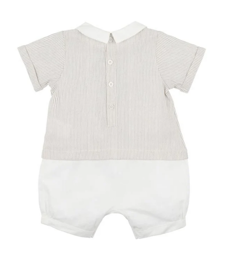 Bebe Jude Pintuck Shirt Romper