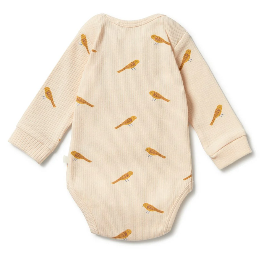 Wilson and Frenchy - Tweet Tweet Ribbed Bodysuit