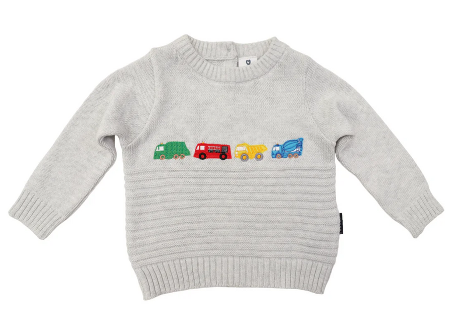 Korango - Trucks Embroidered Sweater