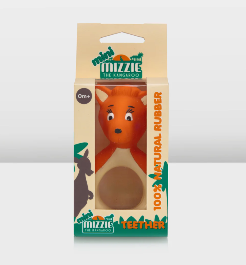 Mizzie the Kangaroo - Mini Mizzie Baby Teething Ring – Cotmakers