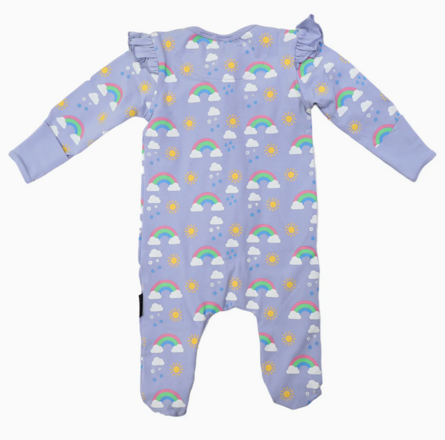 Korango - Sunshine & Rainbows Double Zip Onesie