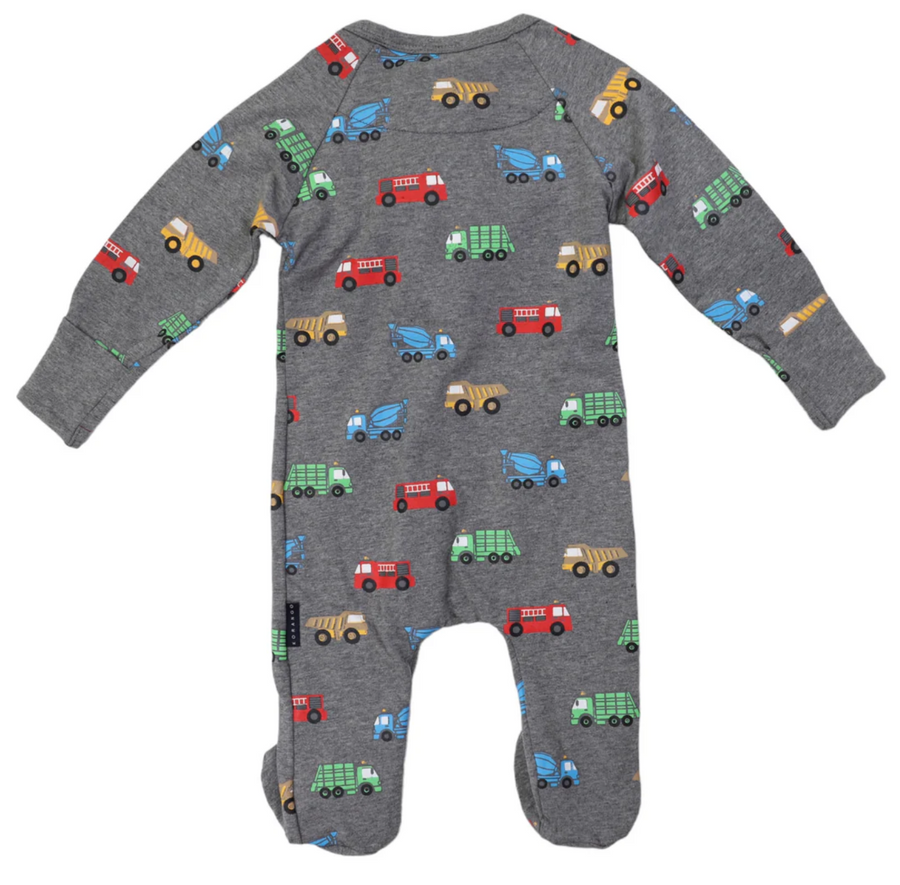 Korango - Truck Double Zip Onesie