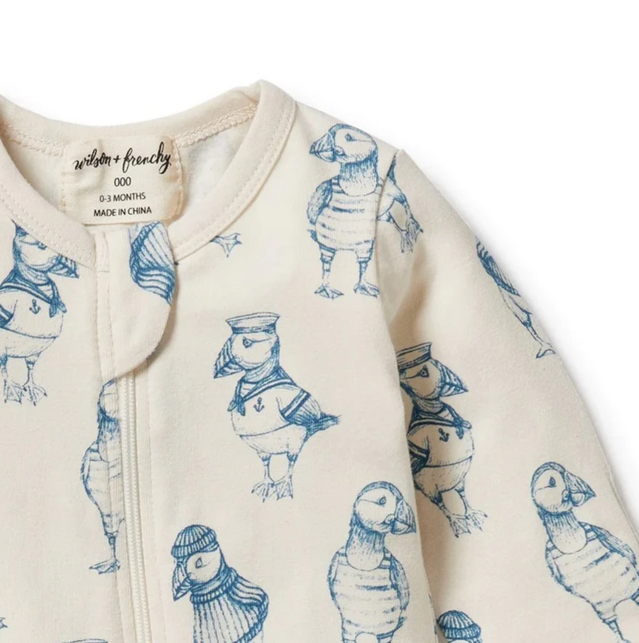 Wilson and Frenchy - Petit Puffin Onesie