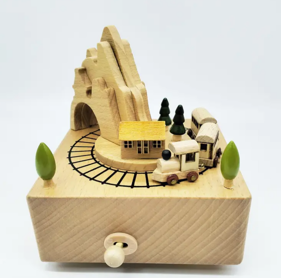 Rustic Mountain Music Box