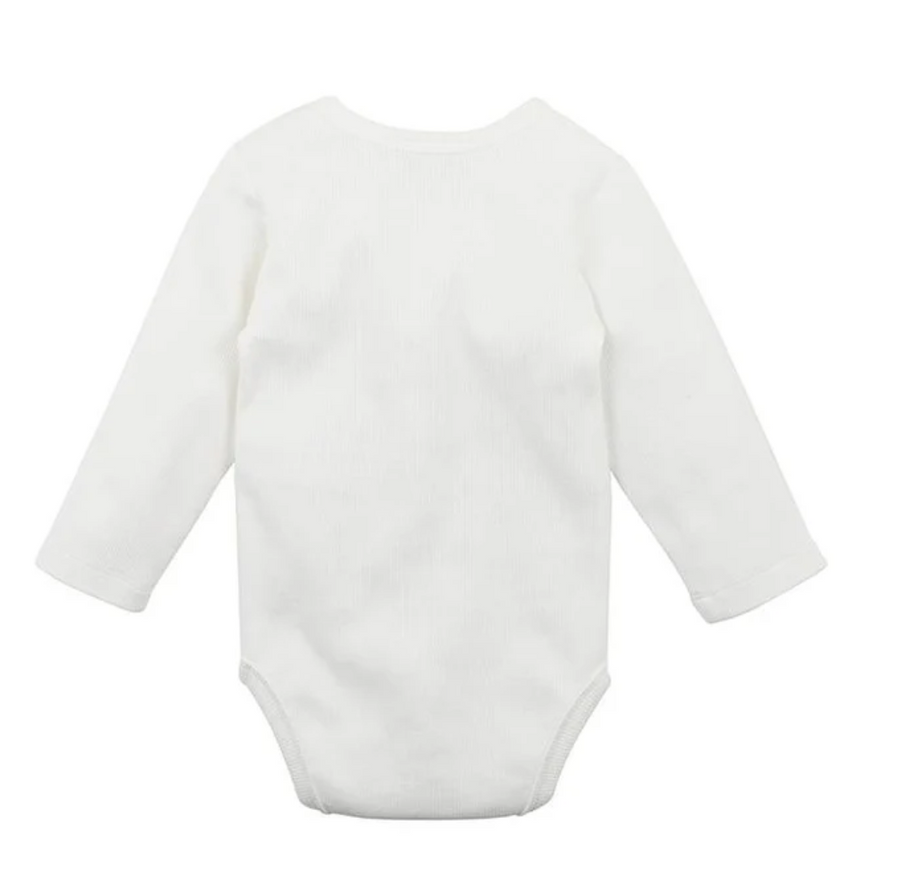 Bebe Ribbed Long Sleeve Bodysuit