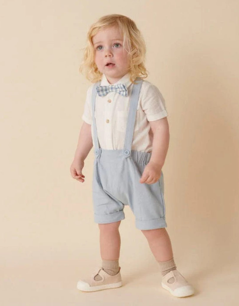 Finley Linen Suspender Shorts