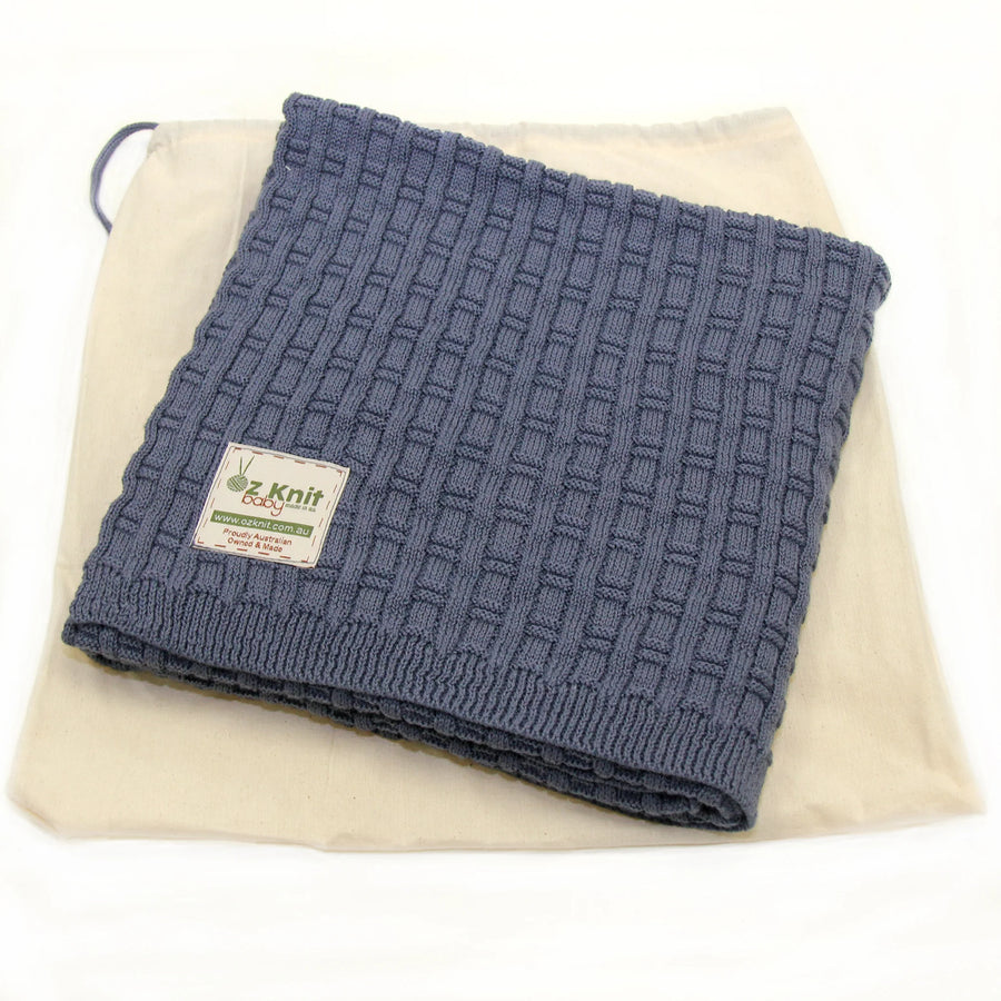 Oz Knit Baby Bamboo Stitch Blanket