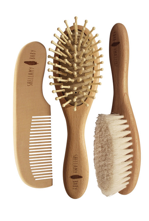 Shellamy Baby Hair Brush and Comb Set