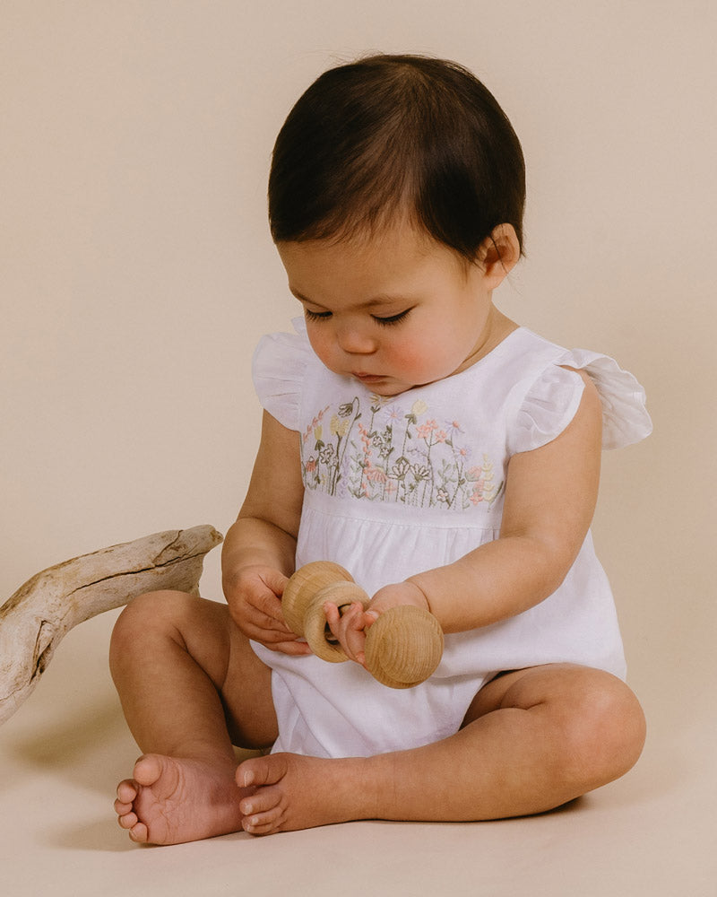 Bebe - Florence Hand Embroidered Romper