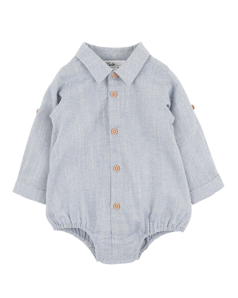 Bebe Oliver Stripe Shirt Bodysuit