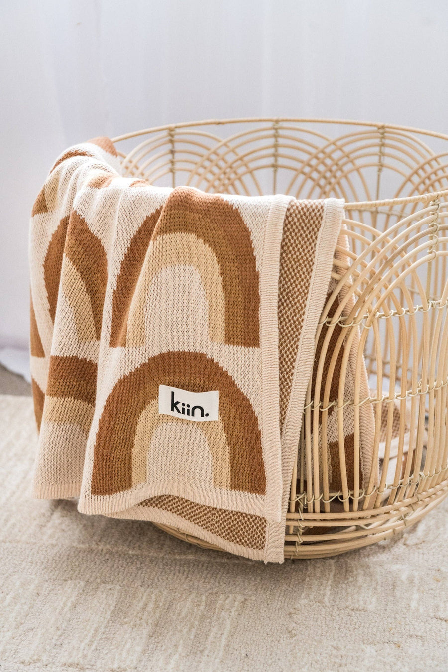 Kiin Organic Cotton Knitted Blanket