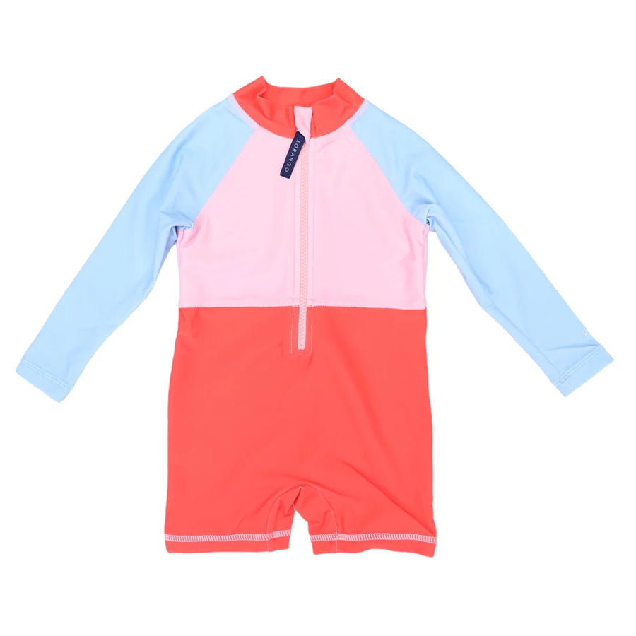 Korango - Long Sleeve Zip Swim Sunsuit