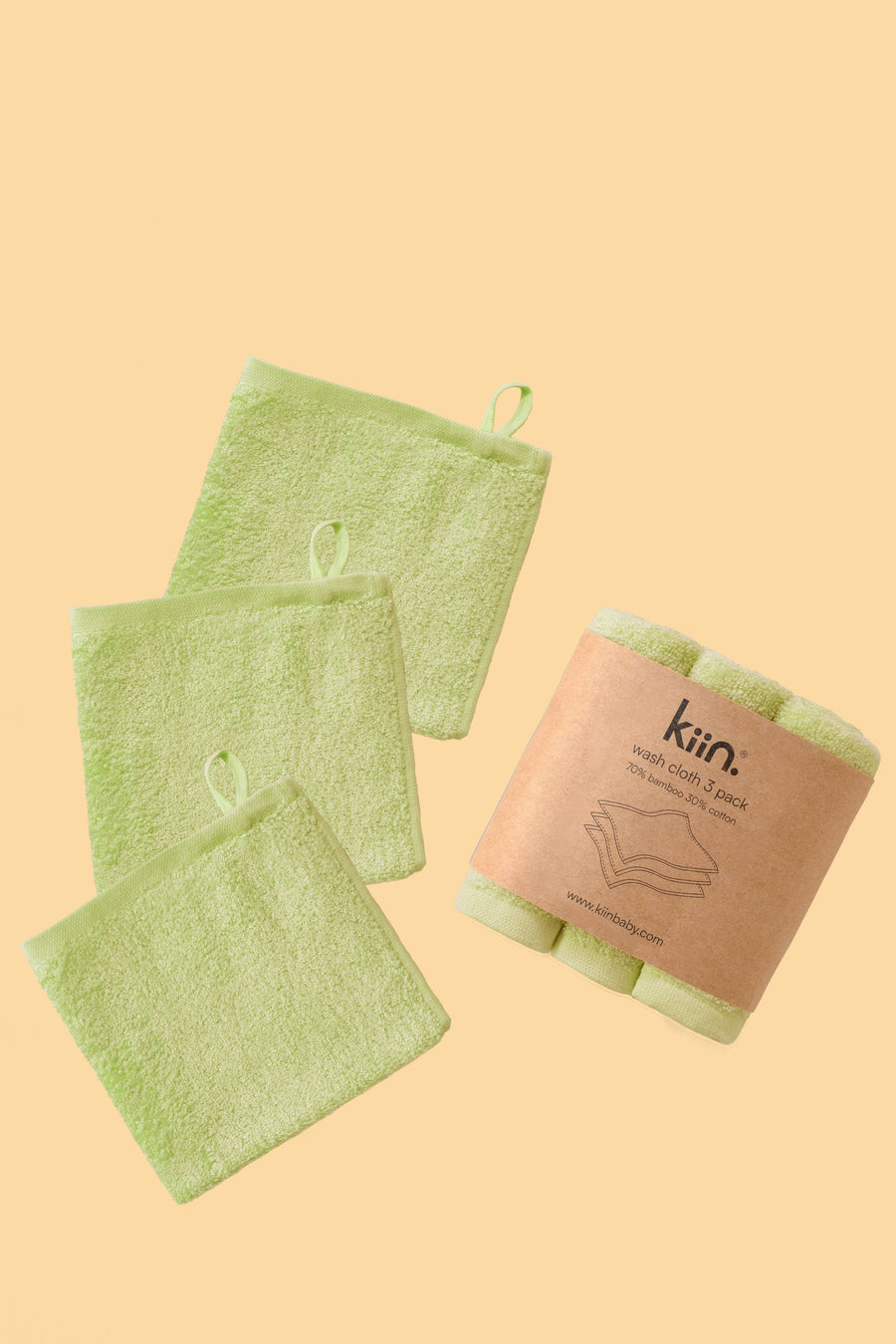 Kiin Wash Cloths 3 Pack