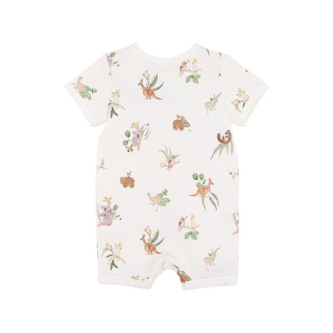 Australiana Organic S/S Zipsuit - Bebe