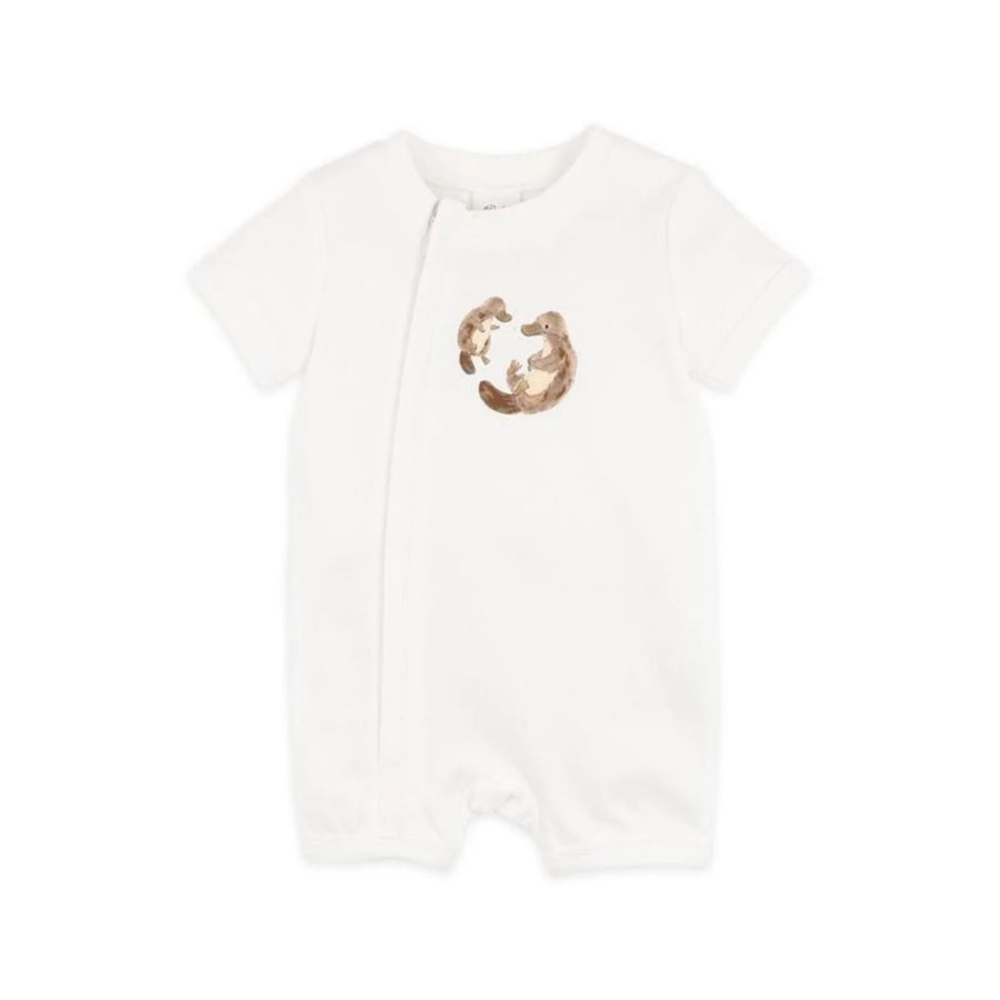 Platypus Australiana Organic S/S Zipsuit - Bebe