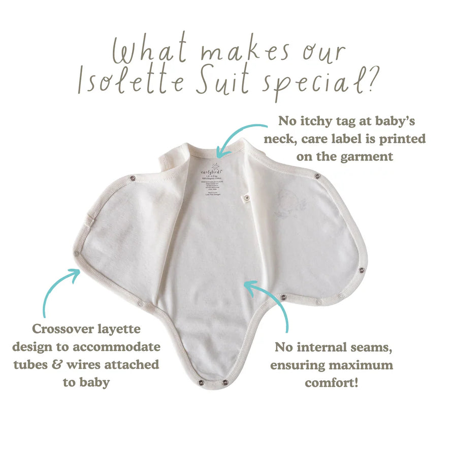 Early Birds Premmie Organics Isolette Suits