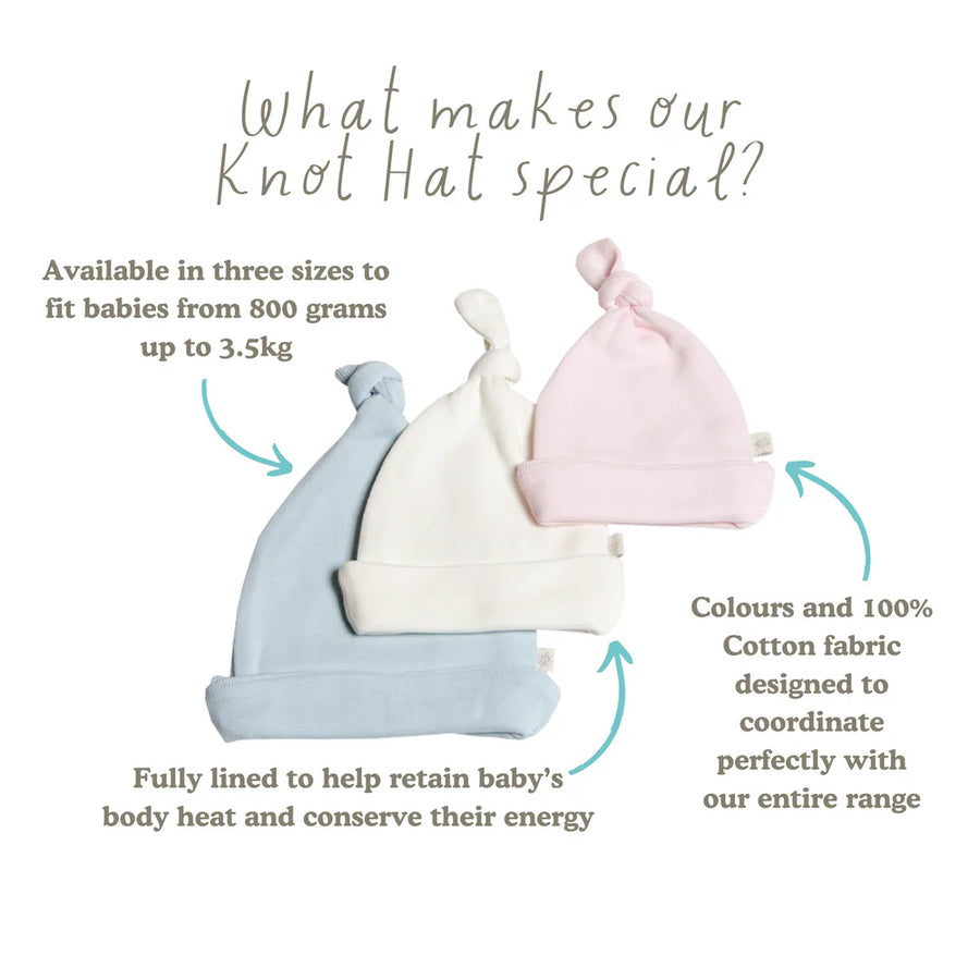 Early Birds Premature & Small Baby Knot Hat in Organic Cotton