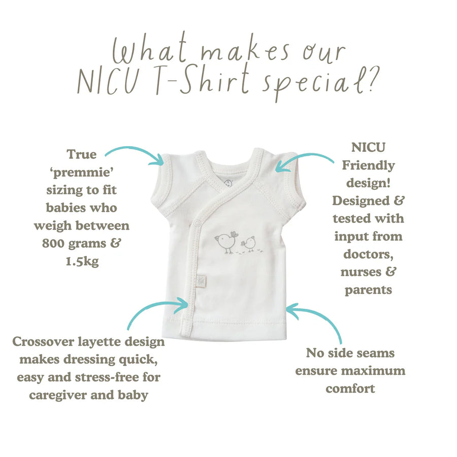 Early Birds Premmie Organics NICU T-shirt