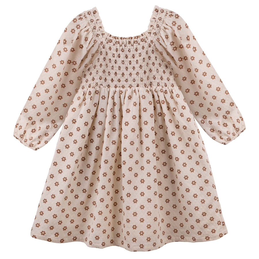 Designer Kidz -  Everly L/S Puff Sleeve Dress