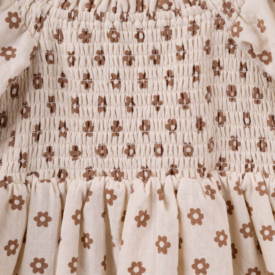 Designer Kidz -  Everly L/S Puff Sleeve Dress