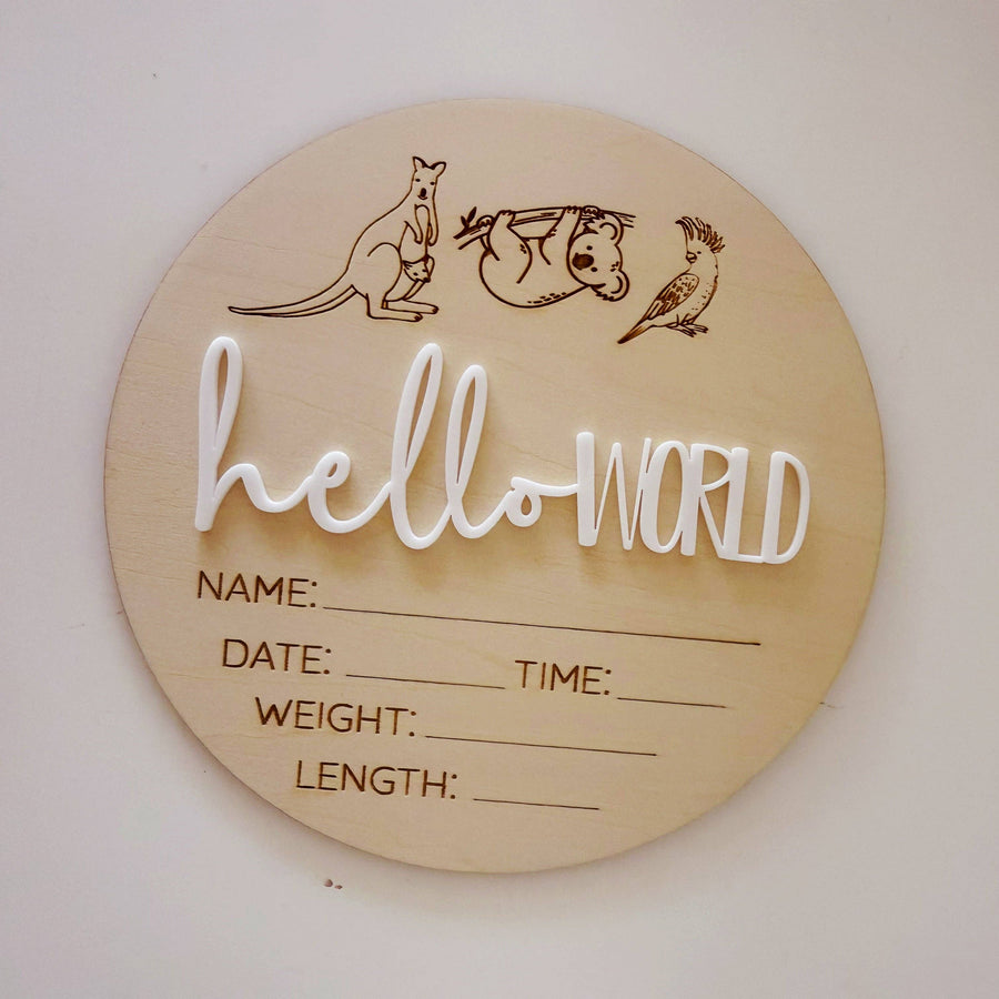 Hello world australian animals