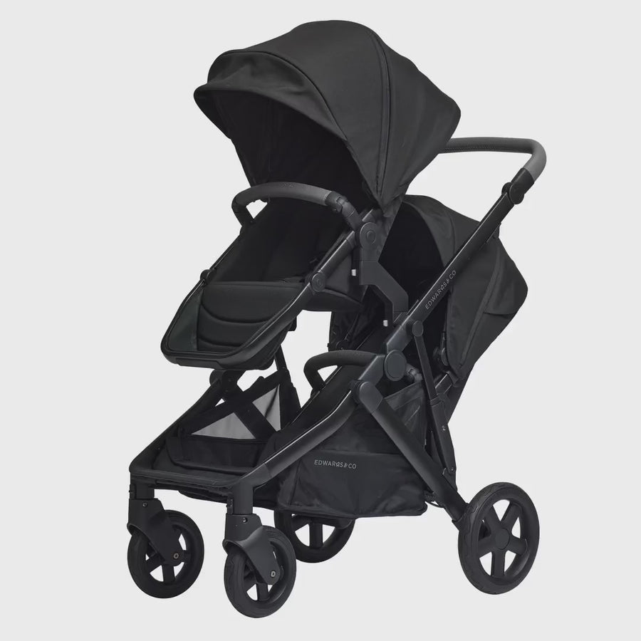 Edwards and Co - Olive Double Pram CLEARANCE