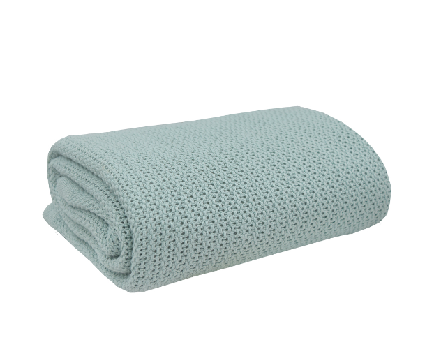 Living Textiles Bassinet Cellular Organic Cotton Blanket