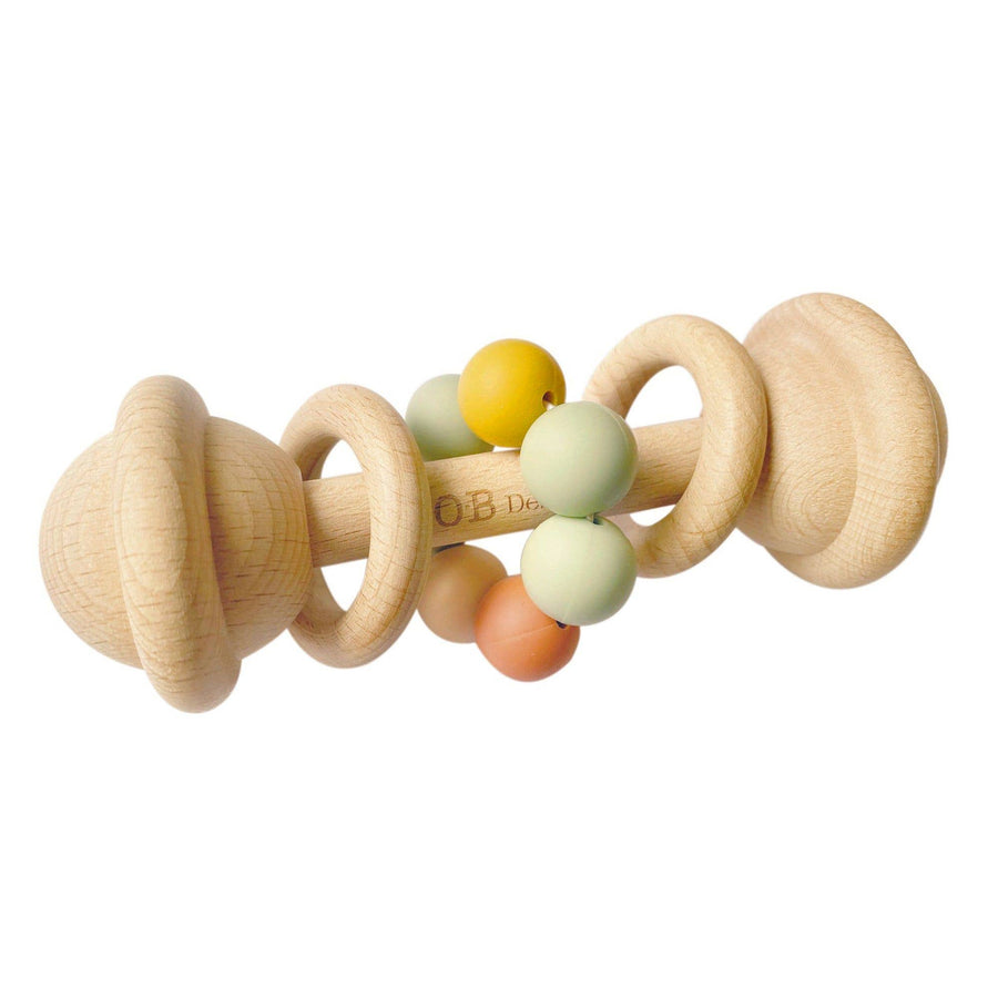 Multi-colour | Wooden Rattle Toy