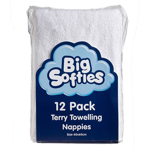Big Sofites 12 pack Terry Towelling Nappies