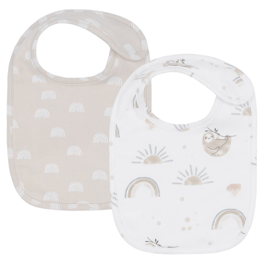 Living Textiles 2pk Baby Bib Set