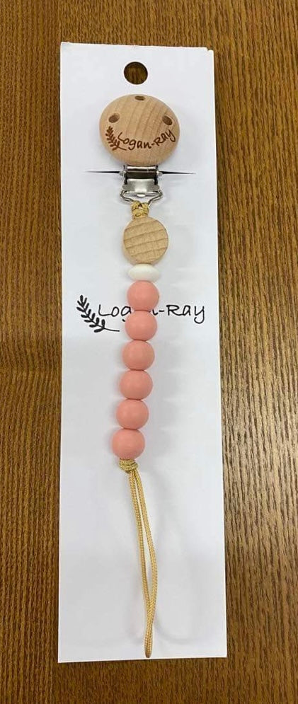 Logan-Ray silicone and natural wood dummy clip