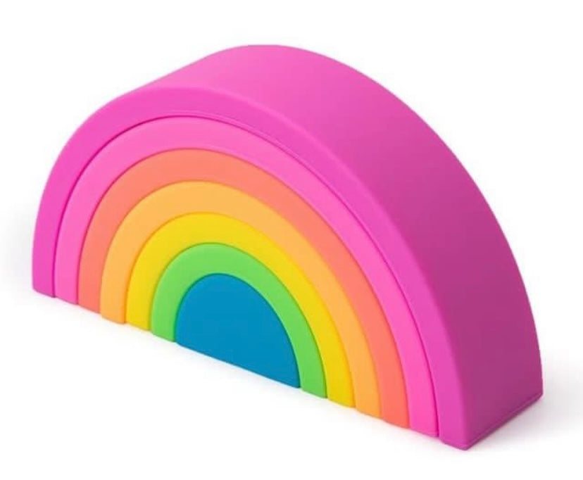 Logan-Ray 7piece Rainbow silicone stackers