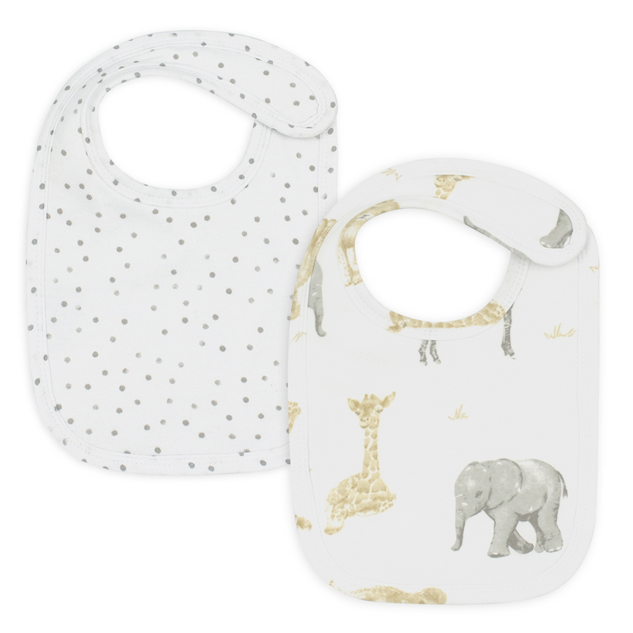 Living Textiles 2pk Baby Bib Set